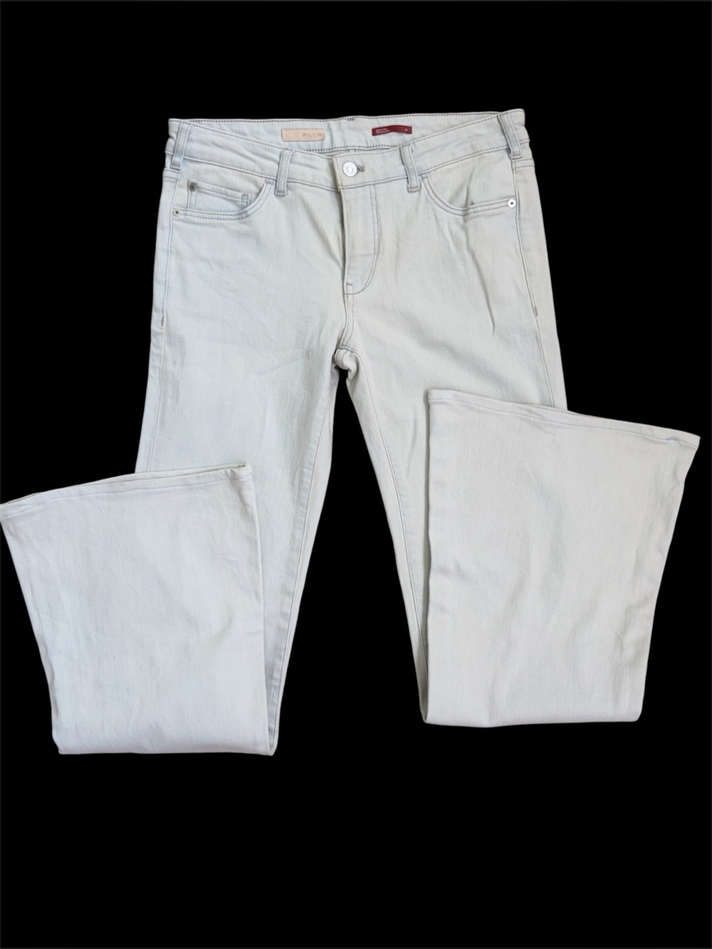 Pilcro jeans size 28 stretch flare Soft palest blue